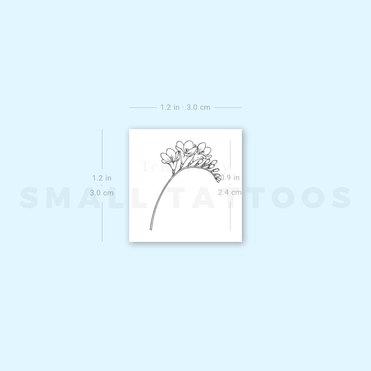 Freesia Temporary Tattoo (Set of 3)