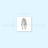 Sign Language B Temporary Tattoo (Set of 3)