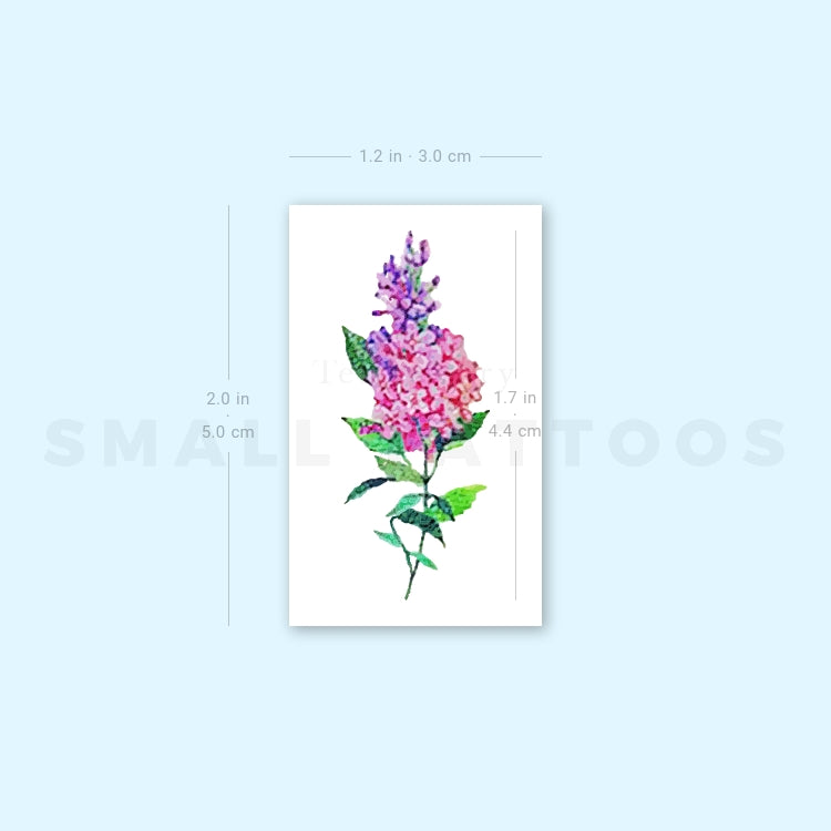 Lilac Temporary Tattoo (Set of 3)