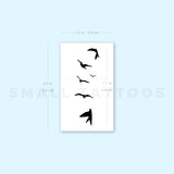 Flying Birds Temporary Tattoo (Set of 3)