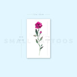 Pink Rose By Lena Fedchenko Temporary Tattoo (Set of 3)