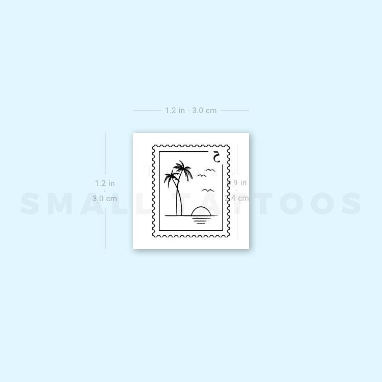 Sunset Stamp Temporary Tattoo (Set of 3)