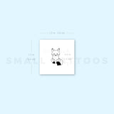 Seated Fox Temporary Tattoo (Set of 3)