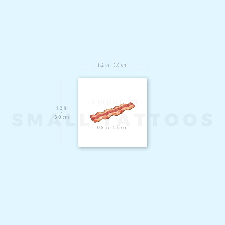 Bacon Temporary Tattoo (Set of 3)