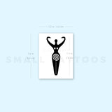 Spiral Goddess Symbol Temporary Tattoo (Set of 3)