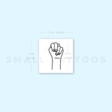 Sign Language N Temporary Tattoo (Set of 3)