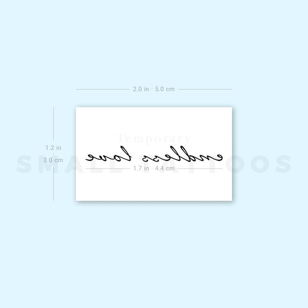 Endless Love Temporary Tattoo (Set of 3)