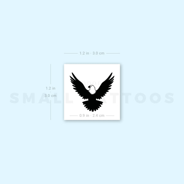 American Bald Eagle Temporary Tattoo (Set of 3)