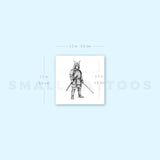 Samurai Temporary Tattoo (Set of 3)