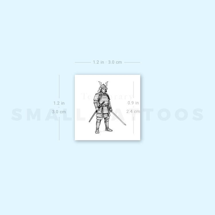Samurai Temporary Tattoo (Set of 3)