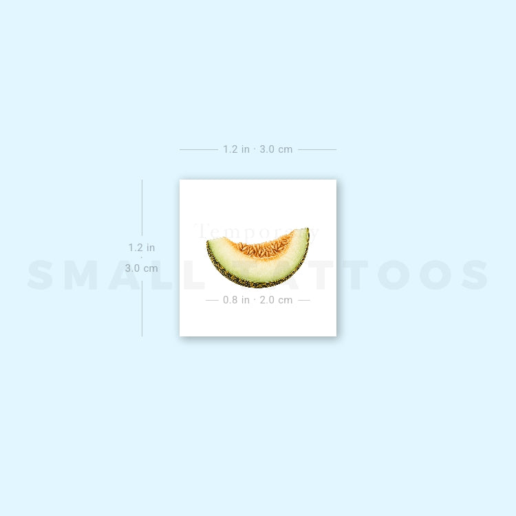 Christmas Melon Slice Temporary Tattoo (Set of 3)