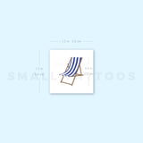 Stripped Beach Chair Temporary Tattoo (Set of 3)