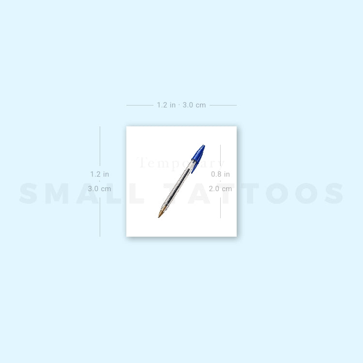 Ballpoint Pen Temporary Tattoo (Set of 3)