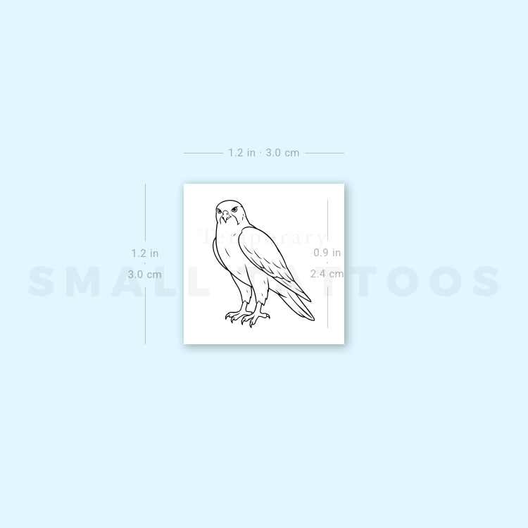 Falcon Temporary Tattoo (Set of 3)