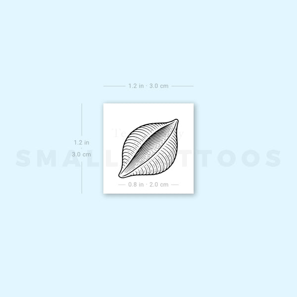 Conchiglie Pasta Temporary Tattoo (Set of 3)