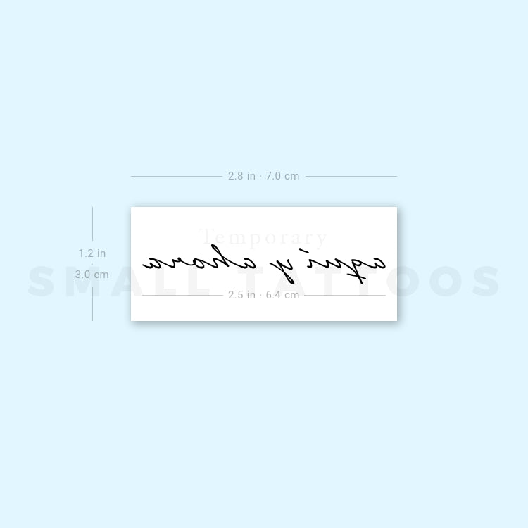 Aquí Y Ahora Temporary Tattoo (Set of 3)