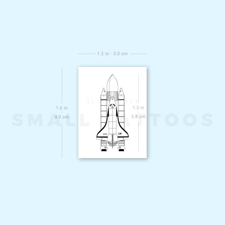 Discovery Space Shuttle Temporary Tattoo (Set of 3)