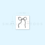 Ribbon Bow Temporary Tattoo (Set of 3)