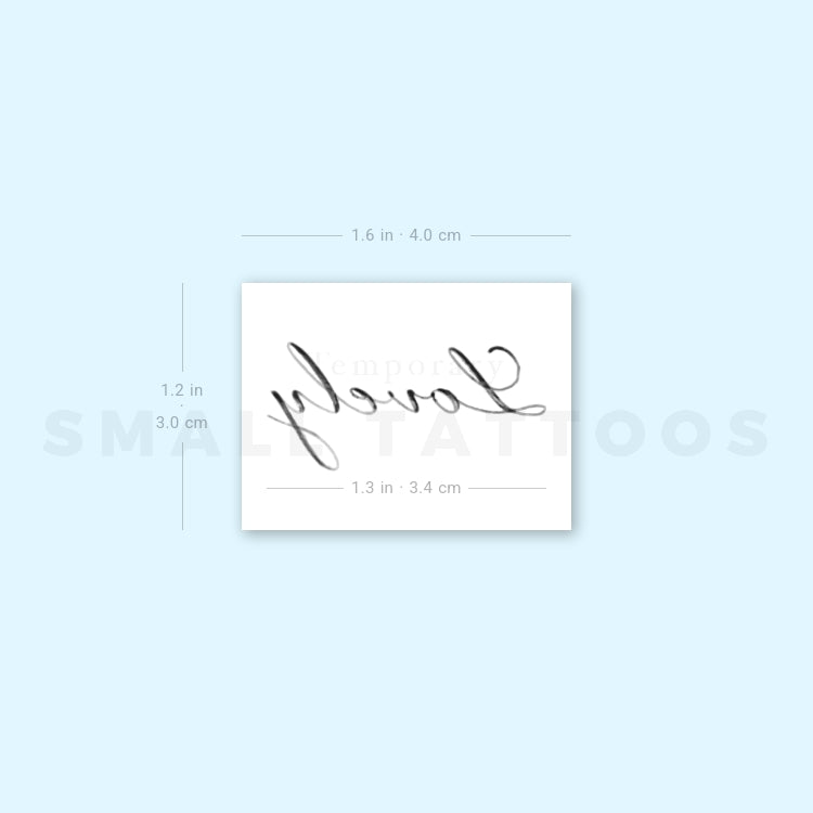 Lovely By Stefano Mazza Temporary Tattoo (Set of 3)