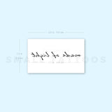Made Of Light Temporary Tattoo (Set of 3)