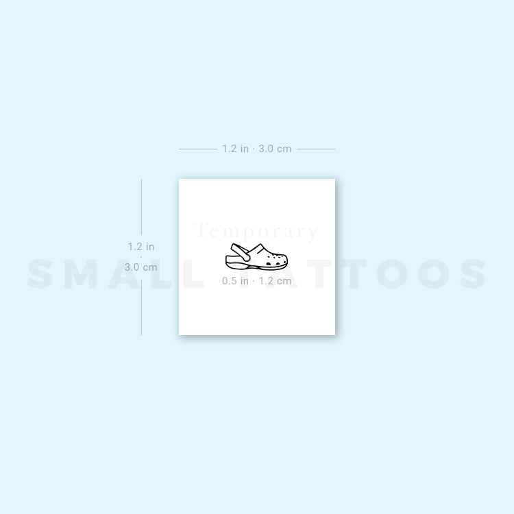 Clogs Temporary Tattoo (Set of 3)