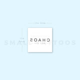 Chaos By Stefano Mazza Temporary Tattoo (Set of 3)
