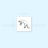 Diving Fox Temporary Tattoo (Set of 3)