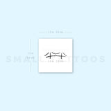 Minimalist Bridge Temporary Tattoo (Set of 3)