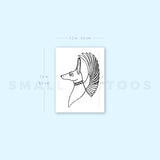 Winged Anubis Temporary Tattoo (Set of 3)