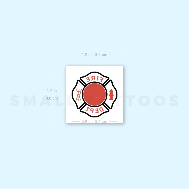 Tatuaje temporal del Departamento de Bomberos (juego de 3)