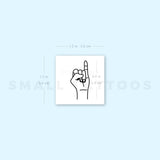 Sign Language I Temporary Tattoo (Set of 3)