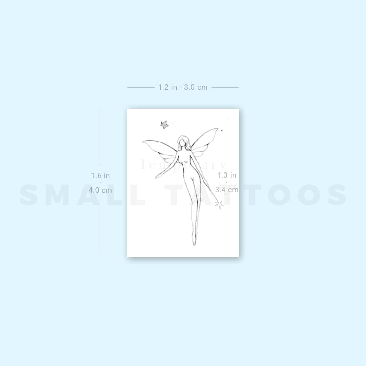 Fairy By Stefano Mazza Temporary Tattoo (Set of 3)