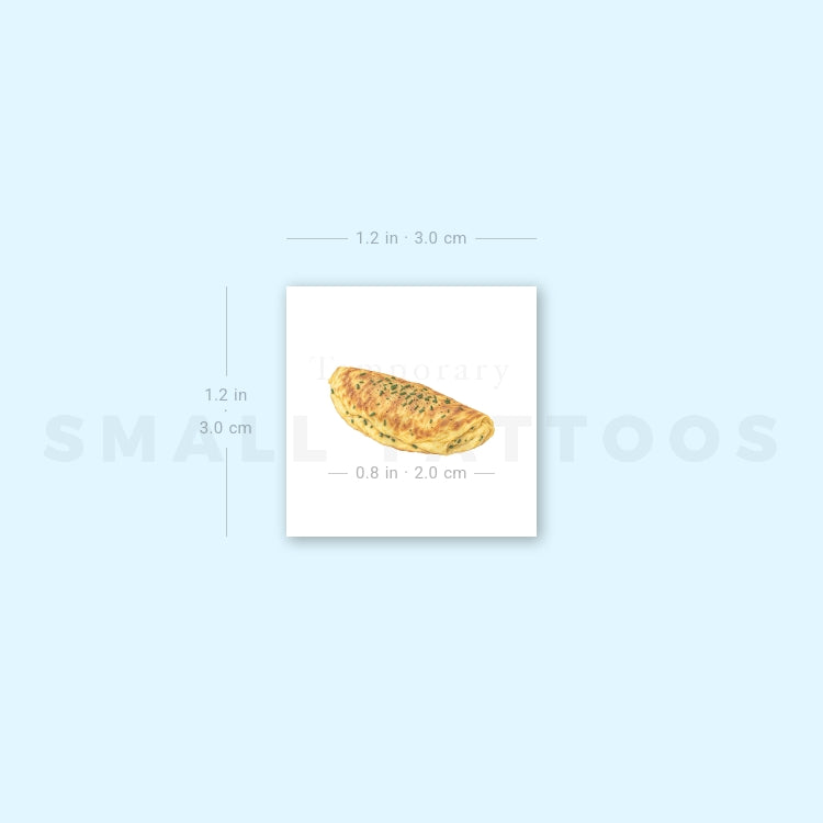 Omelette Temporary Tattoo (Set of 3)