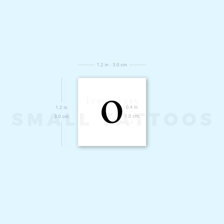 Omicron ο Temporary Tattoo (Set of 3)