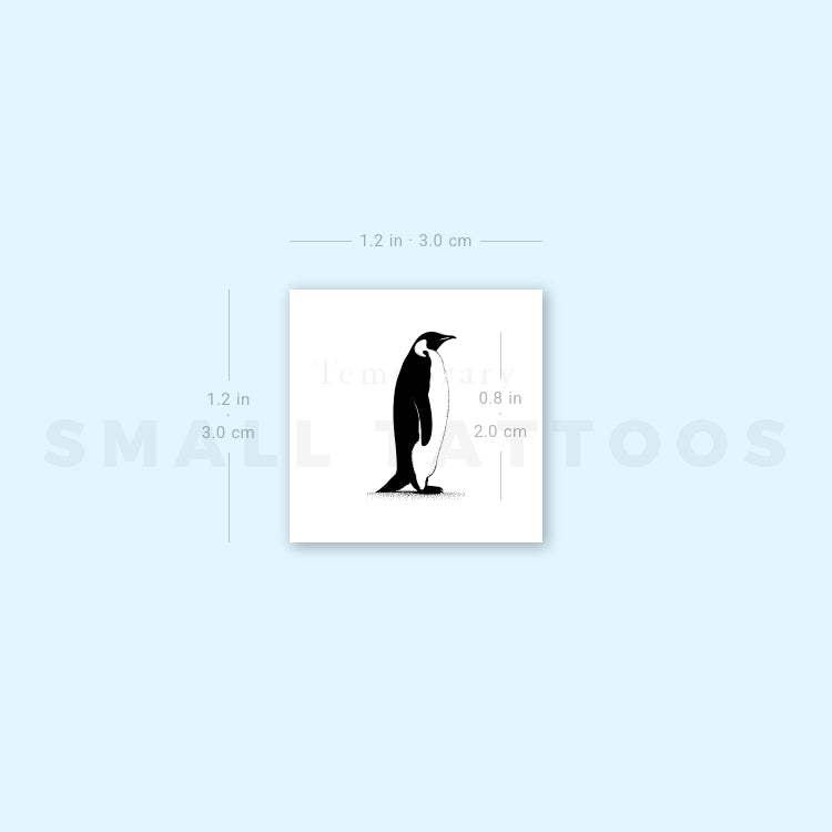 Walking Penguin Temporary Tattoo (Set of 3)