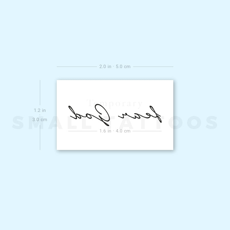 Fear God Temporary Tattoo (Set of 3)
