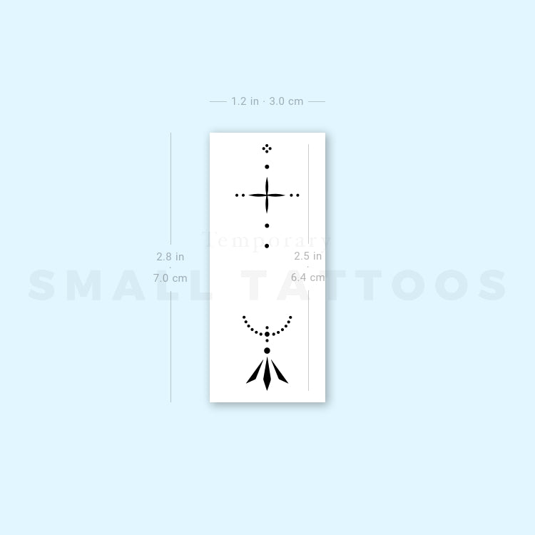 Tatuaje temporal de composición de dedos 4 (juego de 3)