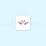 Flying Beetle Temporary Tattoo (Set of 3)