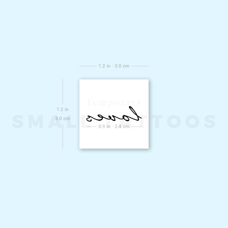 Loves Temporary Tattoo (Set of 3)