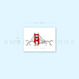 Golden Gate Temporary Tattoo (Set of 3)