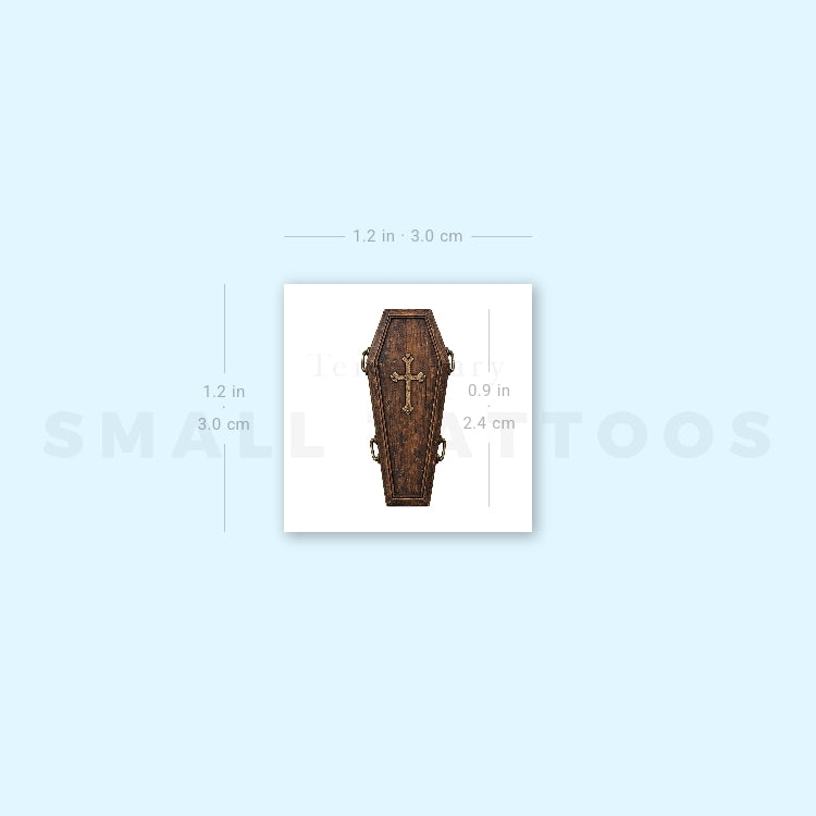 Coffin Temporary Tattoo (Set of 3)
