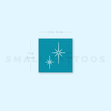 White Shinning Stars Temporary Tattoo (Set of 3)