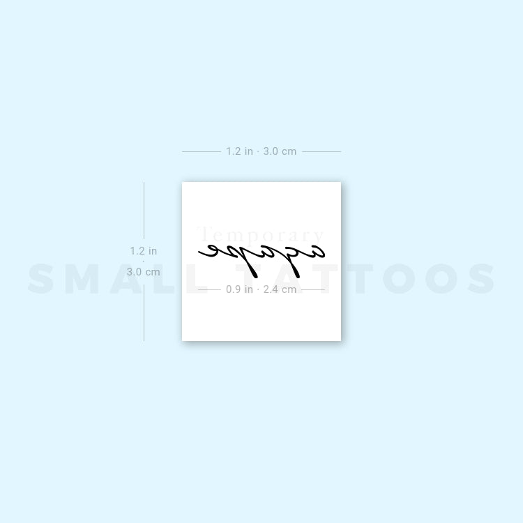 Tatuaje temporal de ágape (juego de 3)