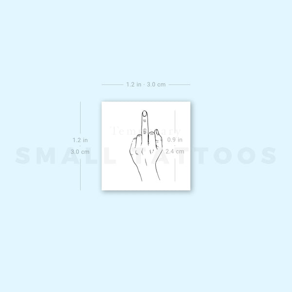 The Finger Temporary Tattoo (Set of 3)