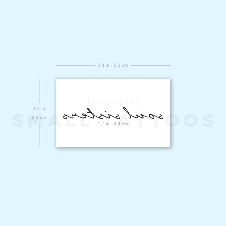 Soul Sisters Temporary Tattoo (Set of 3)