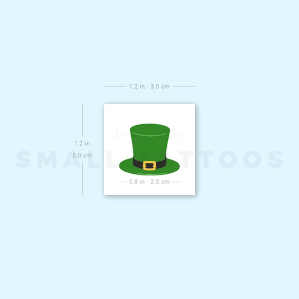 St. Patrick's Day Hat Temporary Tattoo (Set of 3)