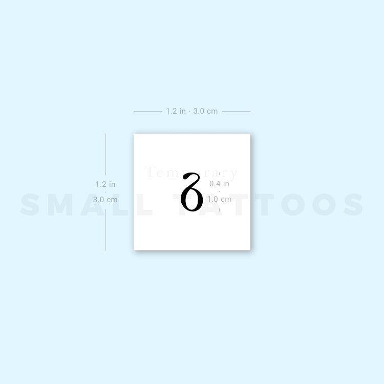 Delta δ Temporary Tattoo (Set of 3)