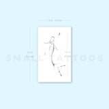Crescent Mermaid By Stefano Mazza Temporary Tattoo (Set of 3)