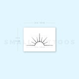 Minimal Sunset Temporary Tattoo (Set of 3)