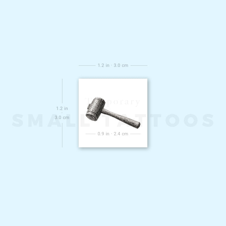 Mallet Temporary Tattoo (Set of 3)